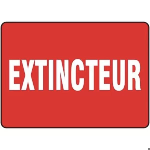 Accuform BILINGUAL FRENCH SIGN FIRE FRMFXG477XT FRMFXG477XT - main